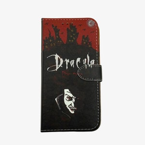 Book phone /iPhone flip Wallet case- Dracula for   iPhone and Samsung Galaxy and Note