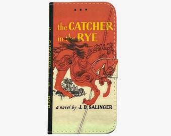 Book phone /iPhone flip Wallet case- Catcher in the Rye for  iPhone and Samsung Galaxy and Note