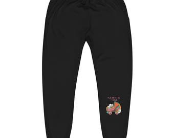 Pleasure on wheels Roller Skate Warm up Unisex fleece sweatpants