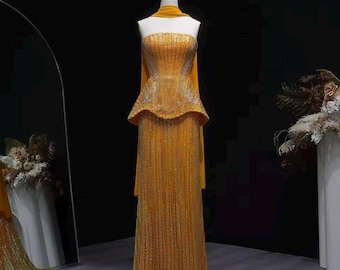 Beaded Maxi Dress: Luxury Embellished Gown for Formal Events