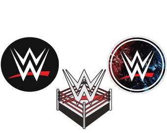 Archivo SVG de WWE, paquete de SVG en capas, Cricut, archivos de corte, archivo vectorial digital en capas,