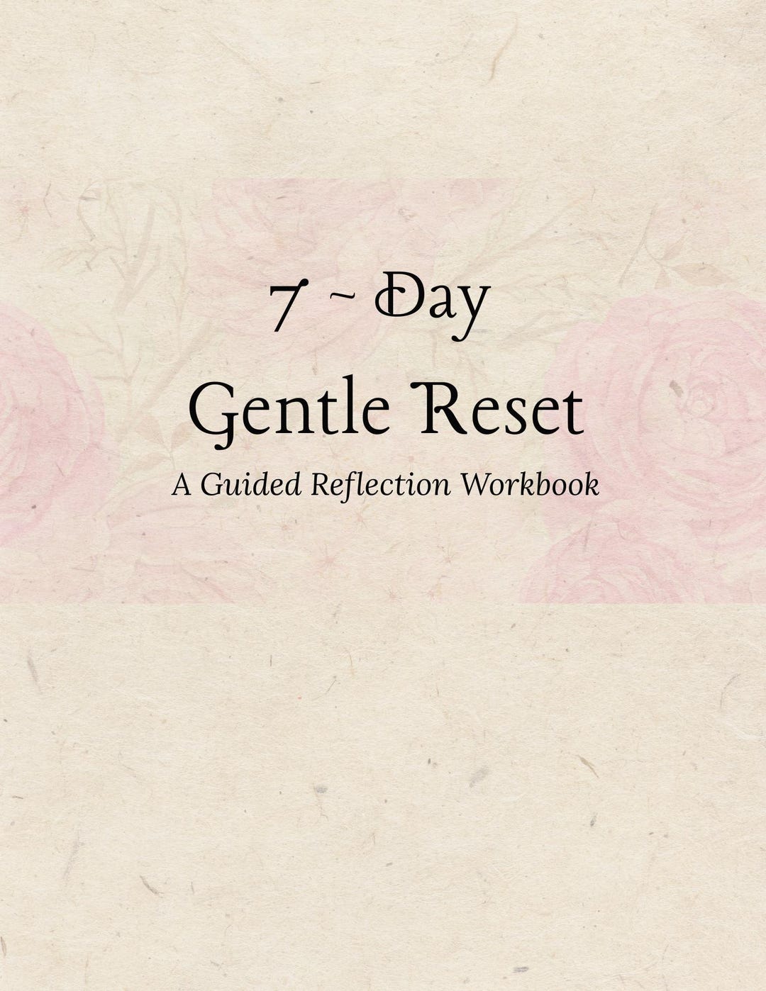 7 Day Gentle Reset Workbook | Printable Self Care Reflection Guide ...