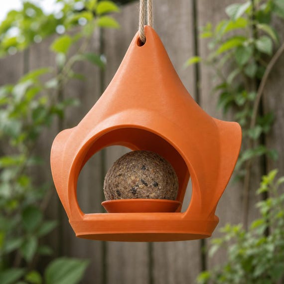 Low close angle of the Orange Crownveil feeder and pointed canopy