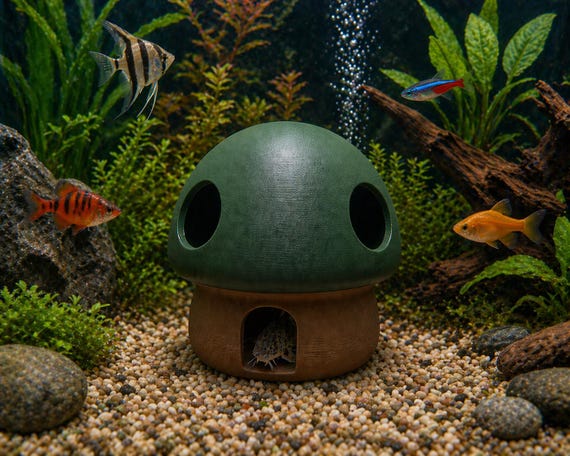 Modern Aquarium Hideout Dome – Fish Tank Shelter – Decorative Aquascape Cave – 6 Inch, shown in listing image 4 with additional visible details or options.
