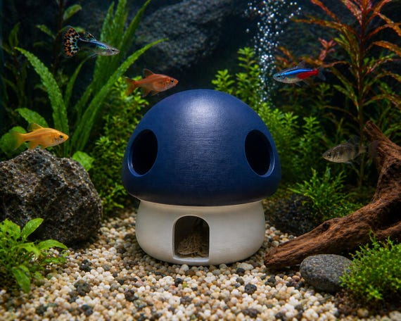 Modern Aquarium Hideout Dome – Fish Tank Shelter – Decorative Aquascape Cave – 6 Inch, shown in listing image 5 with additional visible details or options.