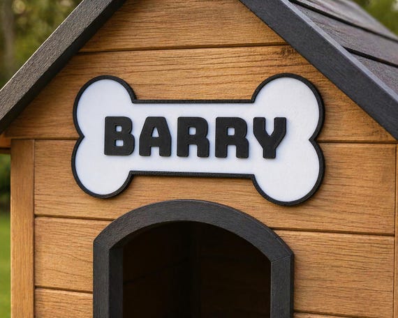 Personalized Dog Bone Name Sign – Custom Pet Plaque, 6-12 Inch, shown in an additional close-up listing view with visible shape and details.