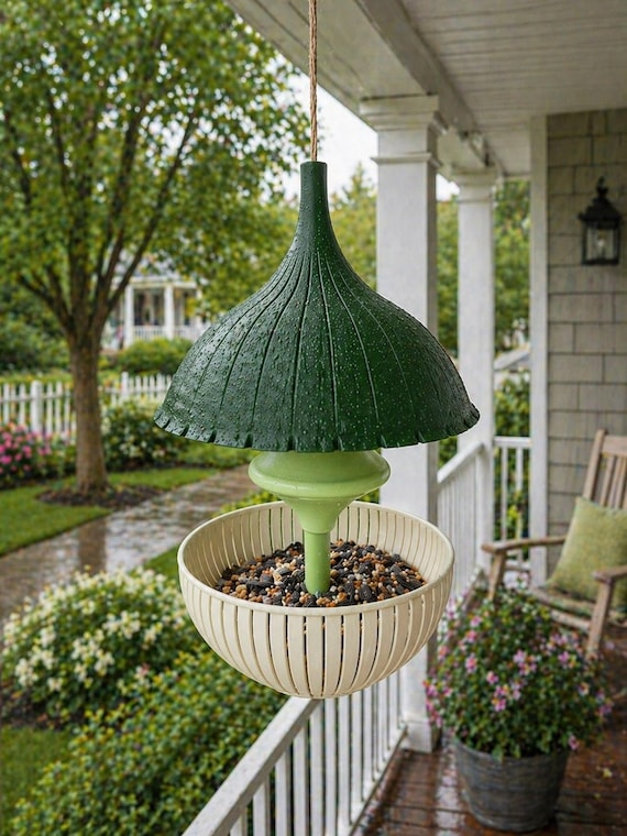 Modern Hanging Bird Feeder, Decorative Garden Outdoor Porch Backyard Feeder, shown in listing image 4 with additional visible details or options.
