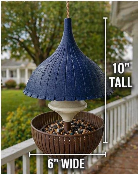 Modern Hanging Bird Feeder, Decorative Garden Outdoor Porch Backyard Feeder, shown in an additional close-up listing view with visible shape and details.