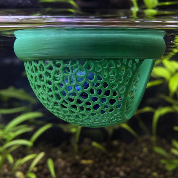 Floating Aquarium Hideout Bowl – Fish Resting Cave (3"–12")