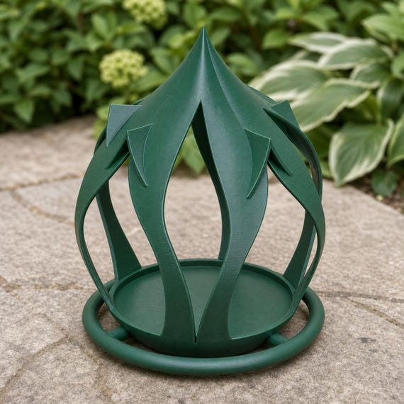 Elevated garden view of the Leafspire Haven seed platform and outer landing ring
