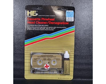 Productos para el cuidado de cabezales de cinta NIB 80s, limpiador de casetes con solución, nuevo. ANUNCIO
