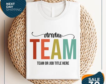 Custom Team Shirt | Personalized Team Leader Tee | Matching Team Shirt | Custom Job Title Shirt | Group Event Tee | Team Building Shirt