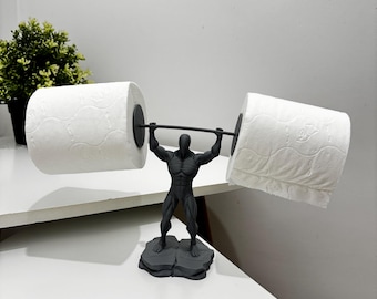 Toilet paper holder statuette