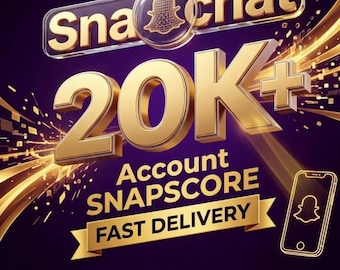 20 000 comptes Snapscore | | Plus de 20 000 points sur Snapchat | Livraison rapide