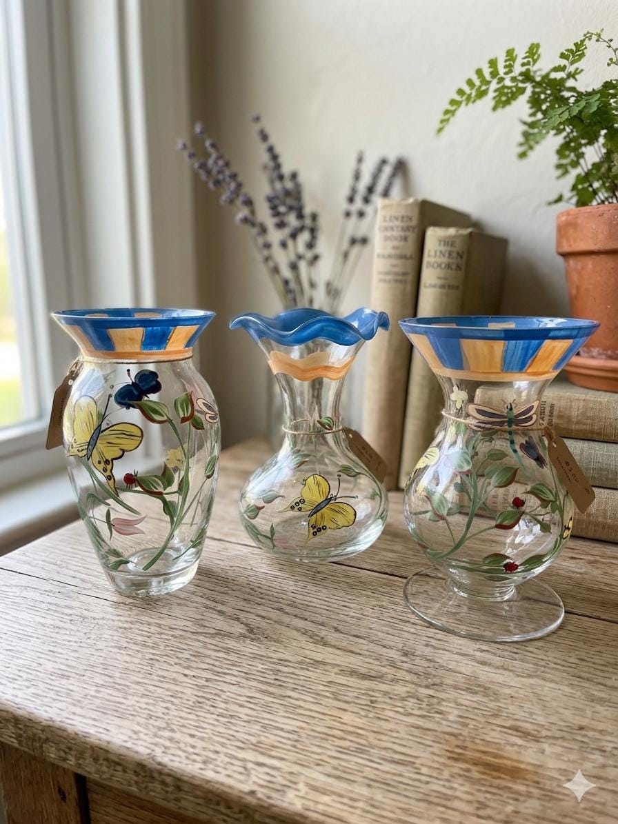 Lenox Vase Butterflies - Etsy