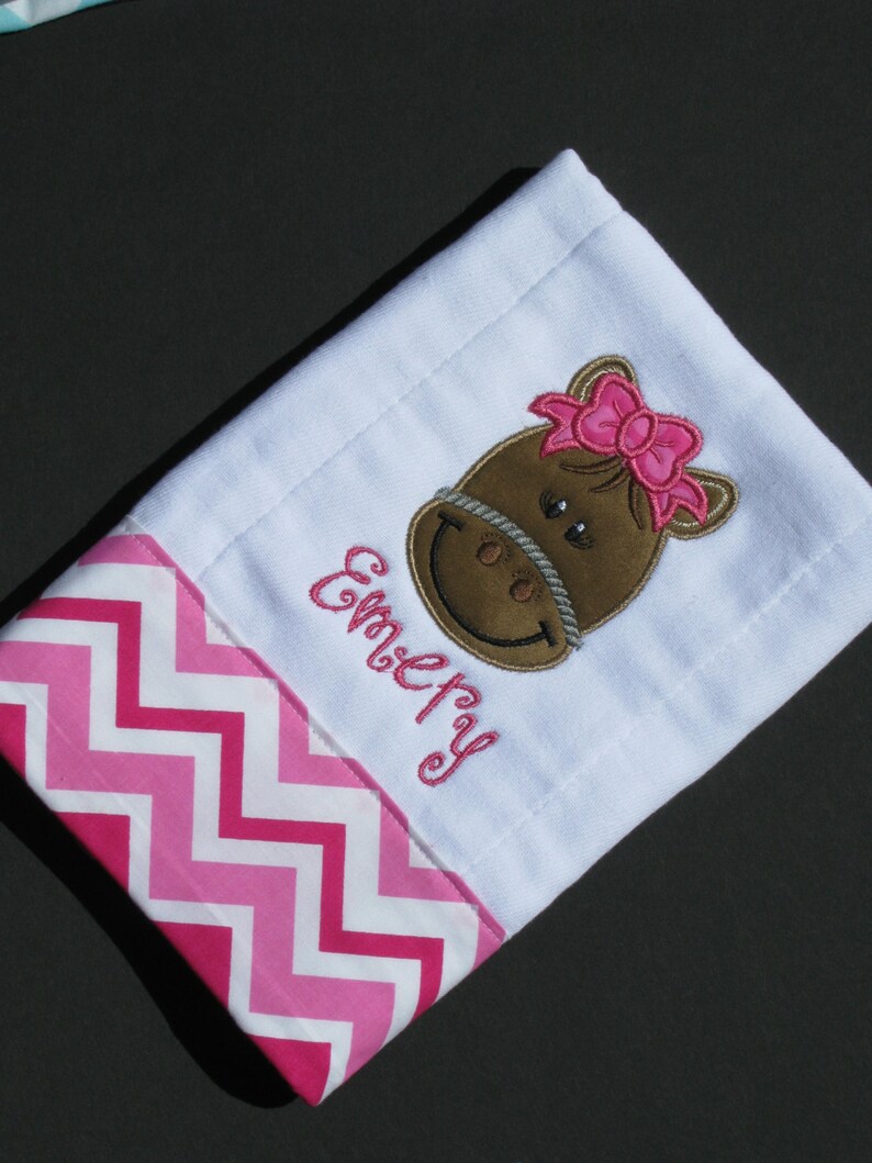 Farm Animals Burp Cloths Barnyard Animals Burp Cloths Girly Etsy