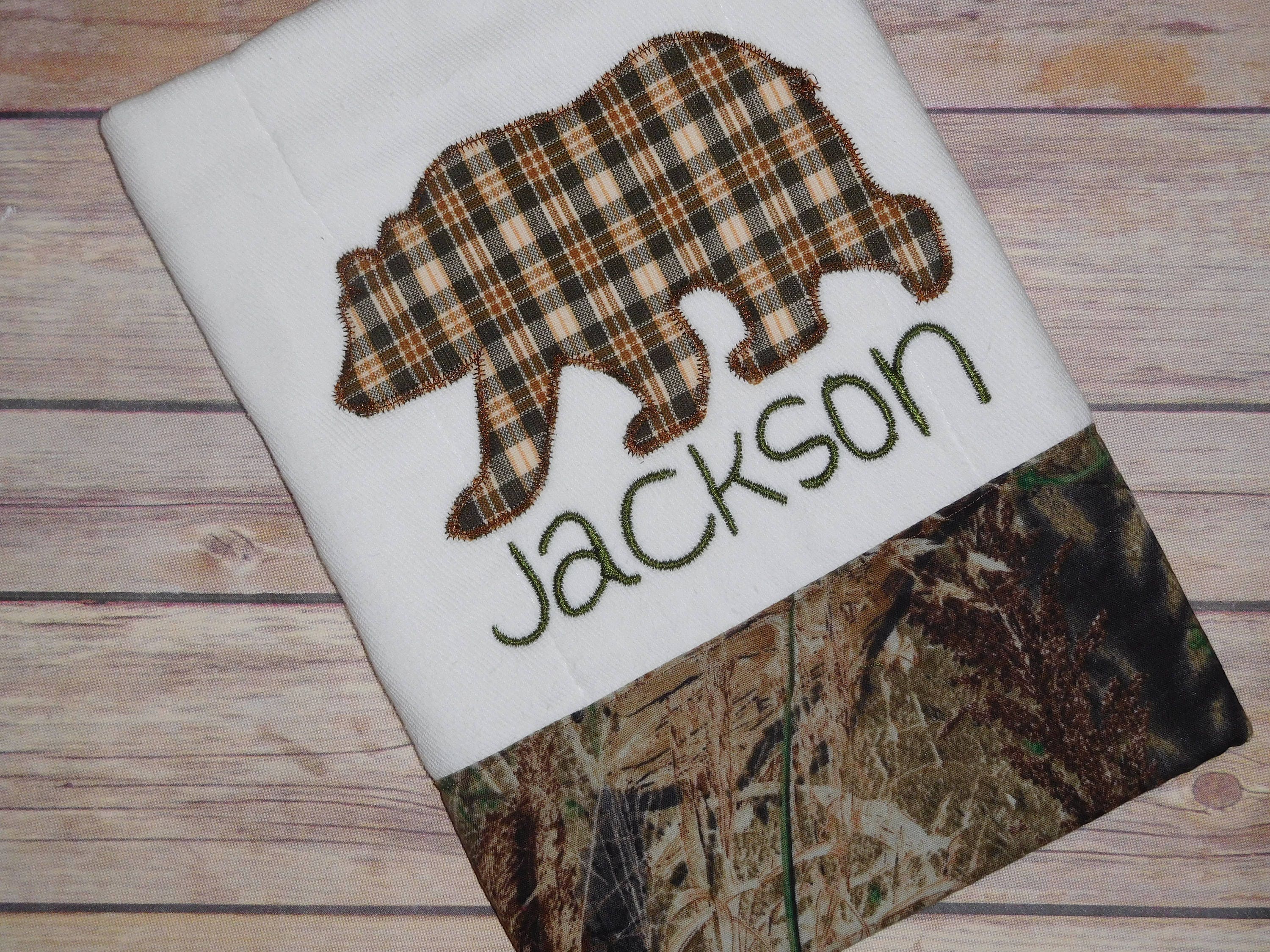 Boy Camo Burp Cloths Woodland Animals Burp Cloths Moose Etsy