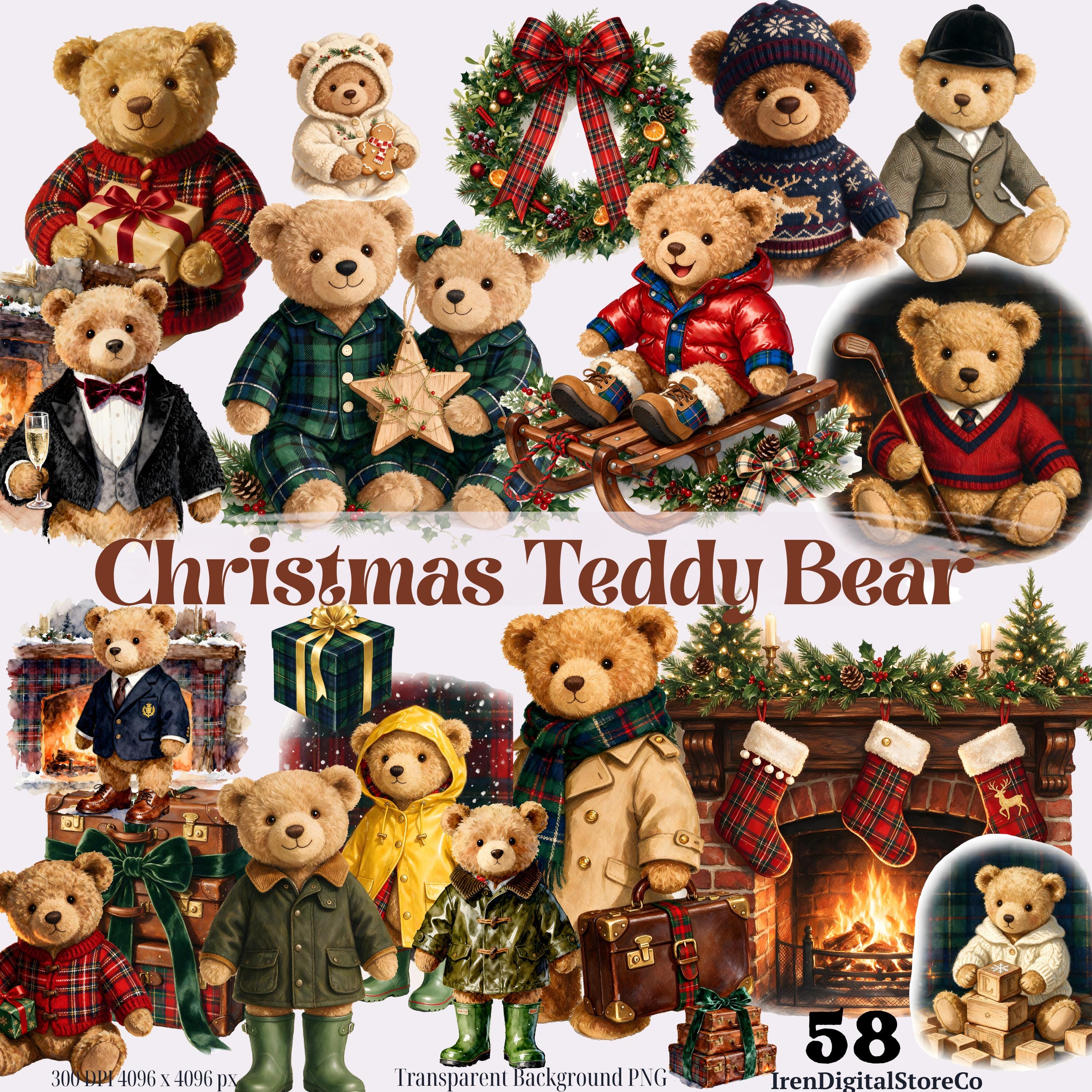 Harrods Christmas Bears - Etsy Canada