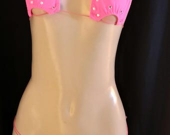 Tweedelige oranje bikini