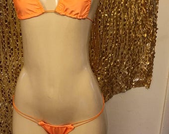 Two Piece Orange Bikini