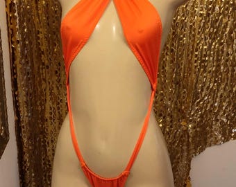 Orange Spandex Slingshot