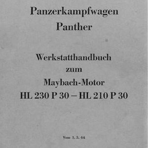 Panther Engine Maybach HL230 P30 & HL210P30 Manuel d'entretien (en allemand)