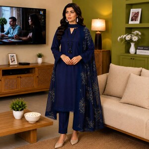 Navy Pakistani Dresses