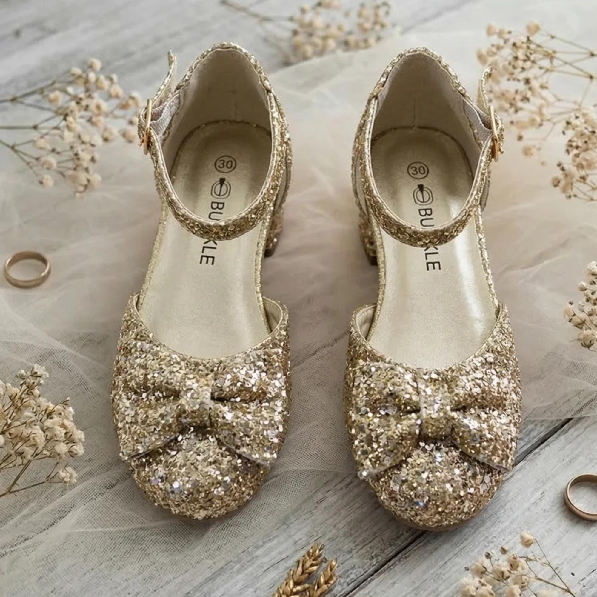 Womens Gold Dress Shoes Low Heel - Etsy