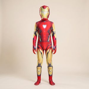 Iron Man-kostym för barn, superhjälte-cosplaydräkt, Halloween-kostym för pojkar, seriefigursdräkt