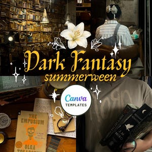 Dark Fantasy | Summerween | Bookstagram Canva Templates (Digital Download)