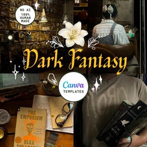 Mörk fantasy | Bookstagram Canva-mallar (digital nedladdning)