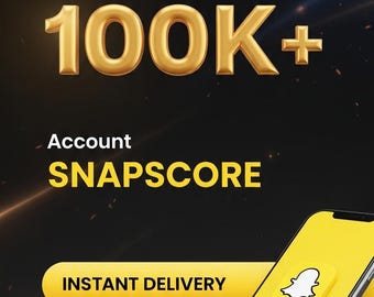 100.000 Snapscore-account |HQ| Snapchat-score van 100.000+ | Snelle levering | SnapBoost