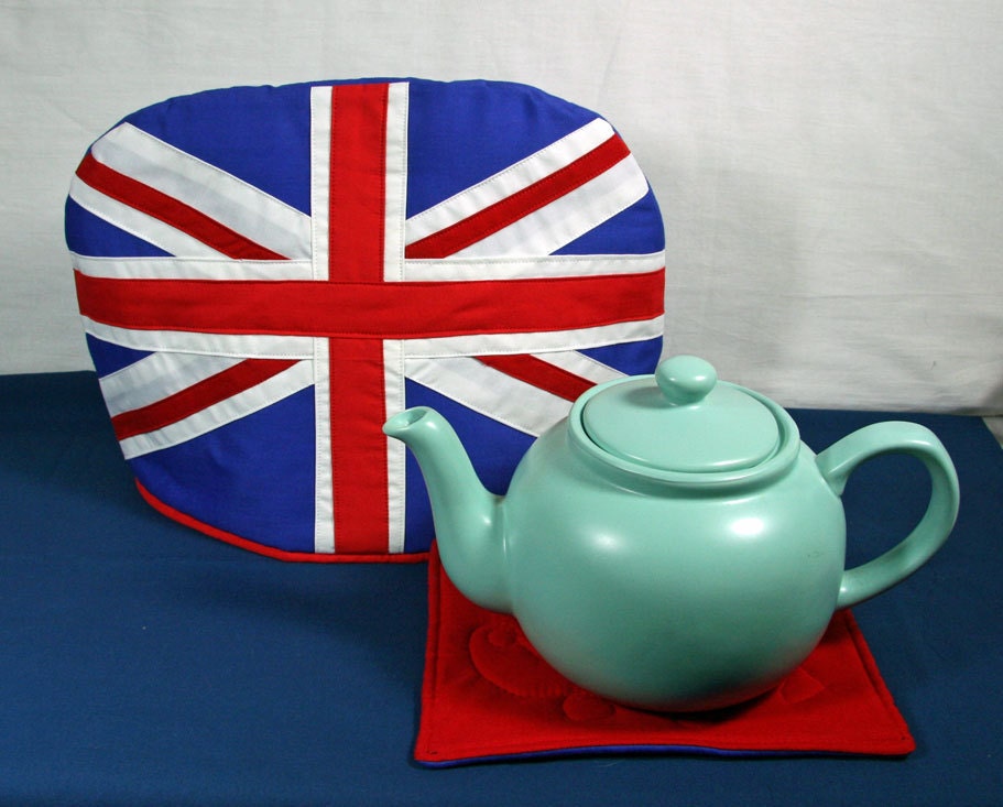 Union Jack Domed Tea Cozy with Trivet for 6 to 8 Cup Tea Pot Etsy