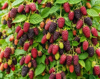 Tayberry Fruit Plant – Live Potted Berry Bush – Large Sweet Berries – Garden Ready Plant