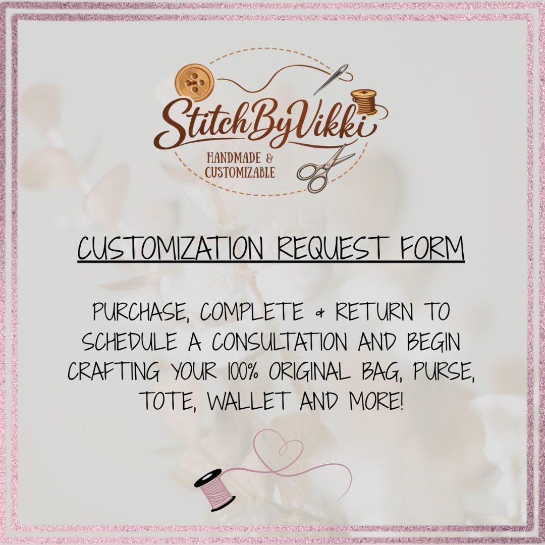 Customization Request Form - Etsy