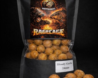 Boilies de ajo sangriento 24 mm/1 kg - Regalo para pescadores de carpas - Hechos a mano y siempre frescos - Idea de regalo para pescadores, cazadores, amantes de los peces y la pesca de carpas.