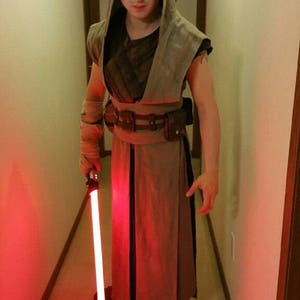 Made to order: Custom colours,Long linen Star Wars inspired Jedi robe tunic gown wrapdress/robe costume cosplay larp pagan image 8