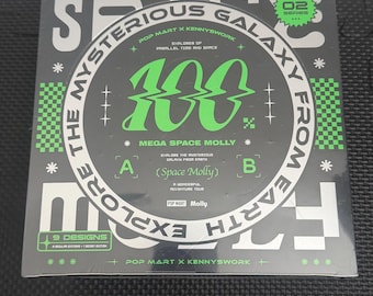 POP MART Mega Space Molly 100% Serie 2 Blind Box Förseglad Samlare