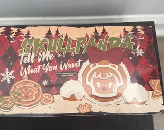 SKULLPANDA Berätta vad du vill ha plyschhänge blindask förseglad