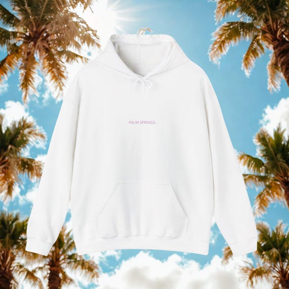 PALM SPRINGS period. Hoodie with minimalist vibe.