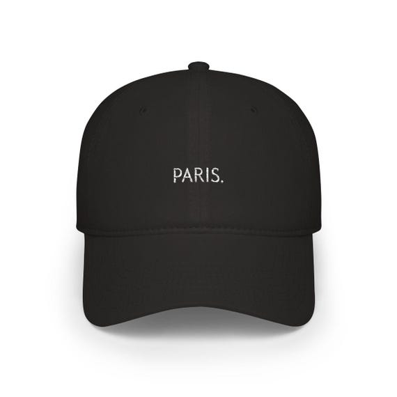 PARIS period. Embroidered Low Profile Cap | Minimal City Script
