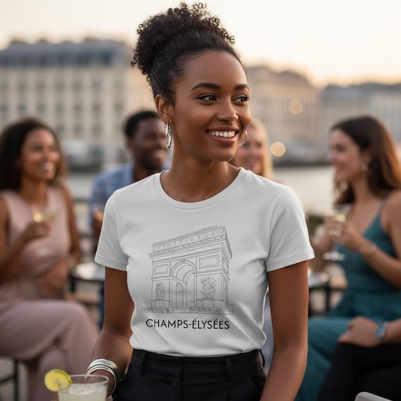 Paris Neighborhoods Shirt | Le Marais Champs-Élysées Bastille Tee | Paris Gift for Her | Francophile Shirt | Paris Landmark Shirt