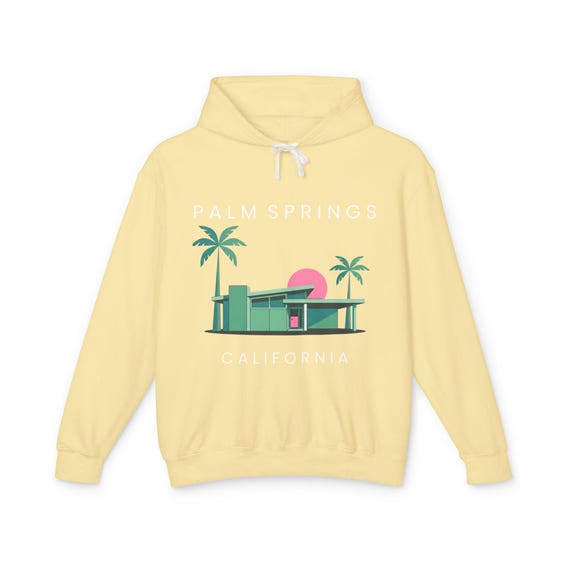 Palm Springs Hoodie | Mid Century Modern Desert House | California Hoodie | Retro Architecture Sweatshirt | Palm Springs Gift