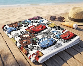Cars Beach Towel | Soft and Gentle Lightweight
