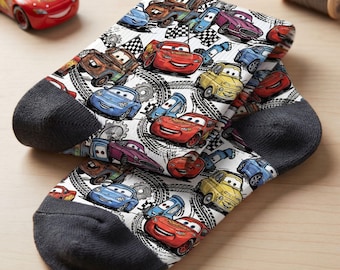 Cars Socks for Kids & Adults | Lightning Mood