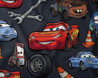 Cars Team Pima Cotton Fabric - Cars Print for Kids Clothing And Baby Sewing