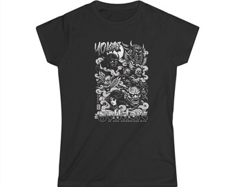 Hurricane Warning Graphic Tee | Weather Storm Illustration, Sketched Text T-Shirt
