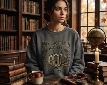 Dark Academia Society of Overthinkers T-Shirt | Boxy Tee