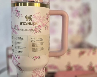 Stanley x Love Shack Fancy 40oz Tumbler Holiday Rosa Pink With Gift Box