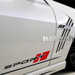 SPORT Performance Racing Motorsport Car Vinyl Decal Sticker Emblem 2pc Pair